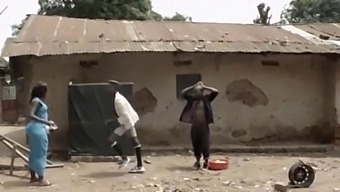 African Beauty Takes On A Big Cock