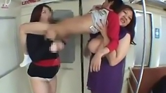 Busty Asian Busty Gets A Hardcore Handjob In Public