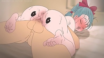 Piplup Komt Dicht Bij Bulma'S Kont In Anime Hentai-Porno