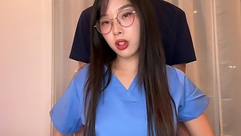 Elle Lee'S Exclusive Creampie Scene With A Young Asian Medical Intern