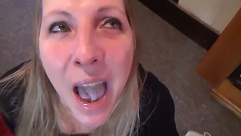 Wife Gulps Cum Eagerly In Steamy Video