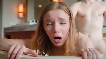 Pov Video: Russian Stepsister Caught In The Bathroom