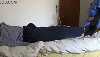 A Muslim Housekeeper Is Taken Aback By The Size Of Her Employer'S Large Black French Penis