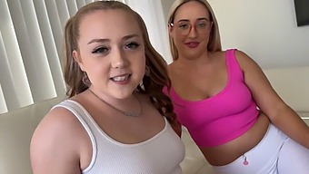 Step Sisters Eva Nyx And Brookie Blair Engage In Playful And Sensual Activities