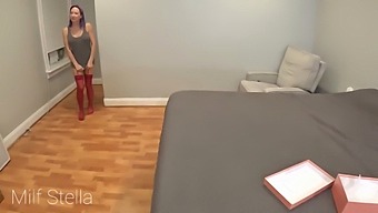 Stepson Presents Mature Stepmom With Valentine'S Day Lingerie In Free Video